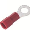 Zacisk oczkowy rozmiar przewodu 1.5mm² Ø 4.3mm izolowany średnica wew 4.3mm Czerwony RS PRO