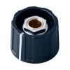 Pokrętło potencjometru oś: 6mm średnica: 23mm Wałek okrągły Czarny OKW