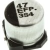 Kondensator 47μF 25V dc SMD Panasonic 6.3 (Dia.) x 5.8mm