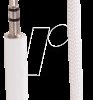 BS14-07046 Audio cable, 3.5 mm with angled/straight connectors, TRS, white,