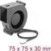67495 Radial Fan / Blower Fan 12 V DC 75 x 75 x 30 mm with 3 pin fan c