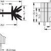 Fischer Elektronik 10018982 SK 104 25,4 STS Radiator profilowany 14 K/W (D x S x W) 34.9 x 25.4 x 12.7 mm TO-220, SOT-32