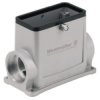 Surface mount housing, size D24, die-cast aluminum, 2 x PG21, angled, central locking, IP65, 1968350000