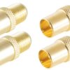 Shiverpeaks BS15-301414 Zestaw adaptera Coax F pozłacany Złącza: Gniazdo koncentryczne IEC, Złącze F, Złącze koncentrycz