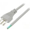 S26-3/10/1.8GY Kabel: 3x1mm2, CEI 23-50 (L) wtyk, 1,8m, 10A