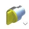 Głowice przełączników wyboru 2-pozycyjny wycięcie: 22.5mm Z pamięcią położenia IP65 RS PRO Żółty siłownik: Krótka