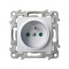 SZAFIR Gniazdo pojedyncze z uziemieniem z przesłonami torów prądowych biały GP-1ZZP/m/00