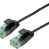 Kabel krosowy ROLINE RM UTP DataCenter Cat.6A (klasa EA), smukły, czarny, 5 m