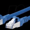 1308455044-E Patch cord RJ45 Cat.6A AWG26 S/FTP LSHF 5.0 m blue