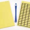 Vinyl Label, (L x W) 9 x 15 mm, yellow, sheet with 700 pcs, 598-92227