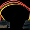 SATAPOWEXT8 Cable SATA 6 Gb/s ma. > SATA fe., 20 cm, red