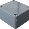 Aluminum enclosure, (L x W x H) 58 x 64 x 34 mm, silver gray (RAL 7001), IP66, 010606030