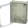 PC enclosure, (L x W x H) 107 x 191 x 240 mm, light gray/transparent (RAL 7035), IP65, 5824007