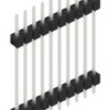 Pin header, 10 pole, pitch 2.54 mm, straight, black, 10056854