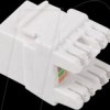KSUA-1000 Keystone module, RJ45 Cat.6a UTP 180° socket, white