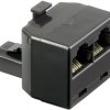 T-Adapter ISDN Wtyk RJ45 (8P8C) 2x gniazd RJ45 (8P8C)
