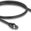 kabel LAN Delock 80232, 1 szt., RJ45, CAT 8.1, S/FTP, 50.00 cm, czarny