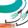 LSP-50 SC-SC 3.0 OM3 Simplex fibre optic patch cable, MM OM3, SC - SC, 3.0 m