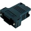D-Sub connector housing, size: 2 (DA), angled 45°, cable Ø 4 to 6.3 mm, PBT, black, 165X13429XE.01