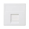 SIMON CONNECT Płytka K45 1x RJ z osłoną uniwersalna czysta biel K76/9 KONTAKT SIMON