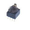Przełącznik obrotowy, 100 mA, 5V dc, 16-położeniowy, Nidec Components S-1000A