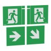 Etykieta bezpieczeństwa Green, White opis Kierunkowy tekst None