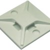 Mounting base, ABS, white, self-adhesive, (L x W x H) 25.4 x 25.4 x 4.2 mm, ABM2S-A-C