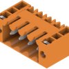 Pin header, 4 pole, pitch 3.5 mm, angled, orange, 1607060000