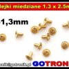 Tulejki miedziane 1,30mm do wykonywania przelotek
