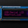 USB + Serial Backpack Kit with 16x2 RGB backlight negative LCD (RGB on Black)
