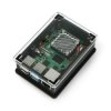 Obudowa do Raspberry Pi 4B - akrylowa z wentylatorem 5V - czarna - PiHut TPH-001
