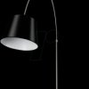 8564 LED floor lamp, E27, black lamp shade