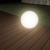 Heitronic 35419 Boule Solar LED Sphere Light 0.2W Monochrome White