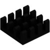 IC heatsink, (L x W x H) 14 x 14 x 6 mm, 30 to 8.5 K/W, black anodized, ICK BGA 14 X 14