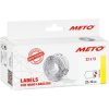 METO 9506155 Price Labels 22x12mm Permanent Adhesive 6000 pcs White Wave Edge