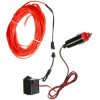 Pasek Neon samochodowy 10m czerw EL WIRE światłowód do wnętrza samochodu