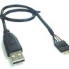 Wtyk USB TYP A z przewodem z wtykiem 1x5PIN 30cm