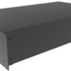 19 inch enclosure, 3 U, (W x H x D) 422 x 133 x 711 mm, aluminum, black, RM3U1928SBK