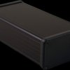 Aluminum enclosure, (L x W x H) 160 x 78 x 43 mm, black (RAL 9005), IP54, 1455K1602BK