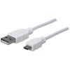Manhattan 324069 USB-A to Micro-USB Cable, 1.8m, Male to Male, 480 Mbps (USB 2.