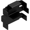 Clip-on heatsink, (L x W x H) 20.5 x 25 x 7 mm, 25 K/W, black anodized, FK 258 SA 220 TO 220