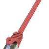 kabel LAN LogiLink CQ3084S, 1 szt., RJ45, CAT 6a, S/FTP, 7.50 m, czerwony