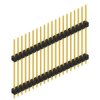 Pin header, 20 pole, pitch 2.54 mm, straight, black, SL 13 235 20 G