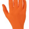 Rękawice jednorazowe, rozm. 9, Duże, 100 szt., kolor: Pomarańczowy, Unigloves