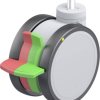 Blickle 935684 LKDGH-PATH 125K-RIFI-ELS-GS12 Podwójna rolka z tworzywa sztucznego Średnica koła: 125 mm Maksymalne obcią