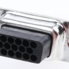 Złącze D-Sub 15-pinowe Żeński Proste Montaż na kablu raster 2.29mm
