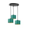 Lampa Wisząca Nowoczesna Abażur 3X E27 Flow Green