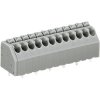 WAGO 250-208 8 Pole 3.5mm 8A 45° Push Button PCB Terminal Block Grey