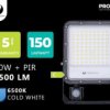 Naświetlacz Led Proxim+ 50W 6500K 7500Lm Pir 230V Ip65 Forever Light 150Lm/W...