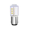 Signal Construct MBRD151218A Yellow LED Bulb BA15d 230V AC/DC 360° Light